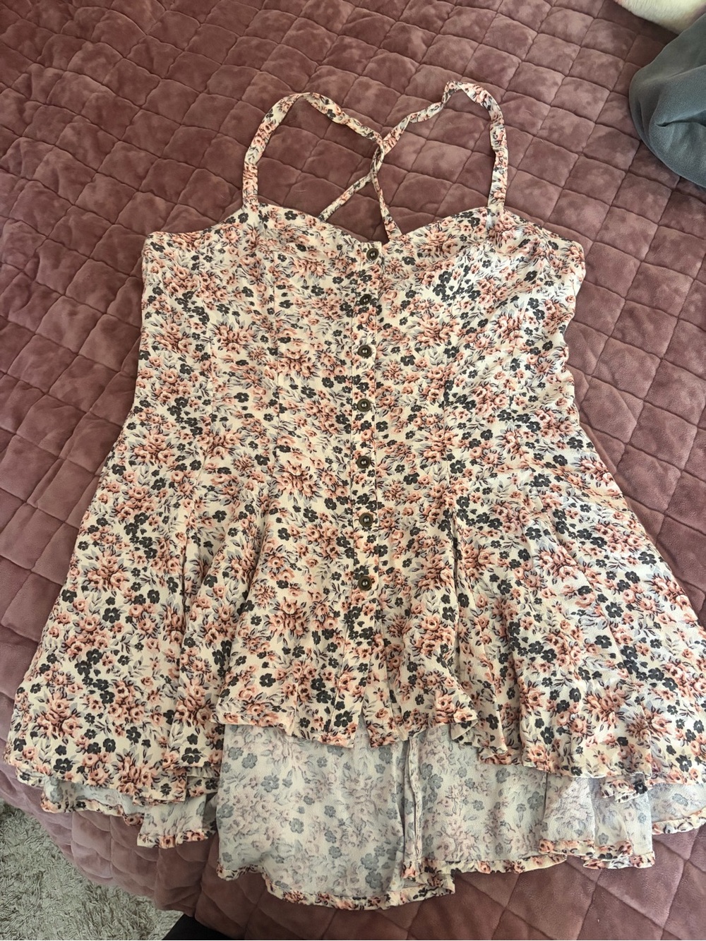 Free people  Floral button down Camisole